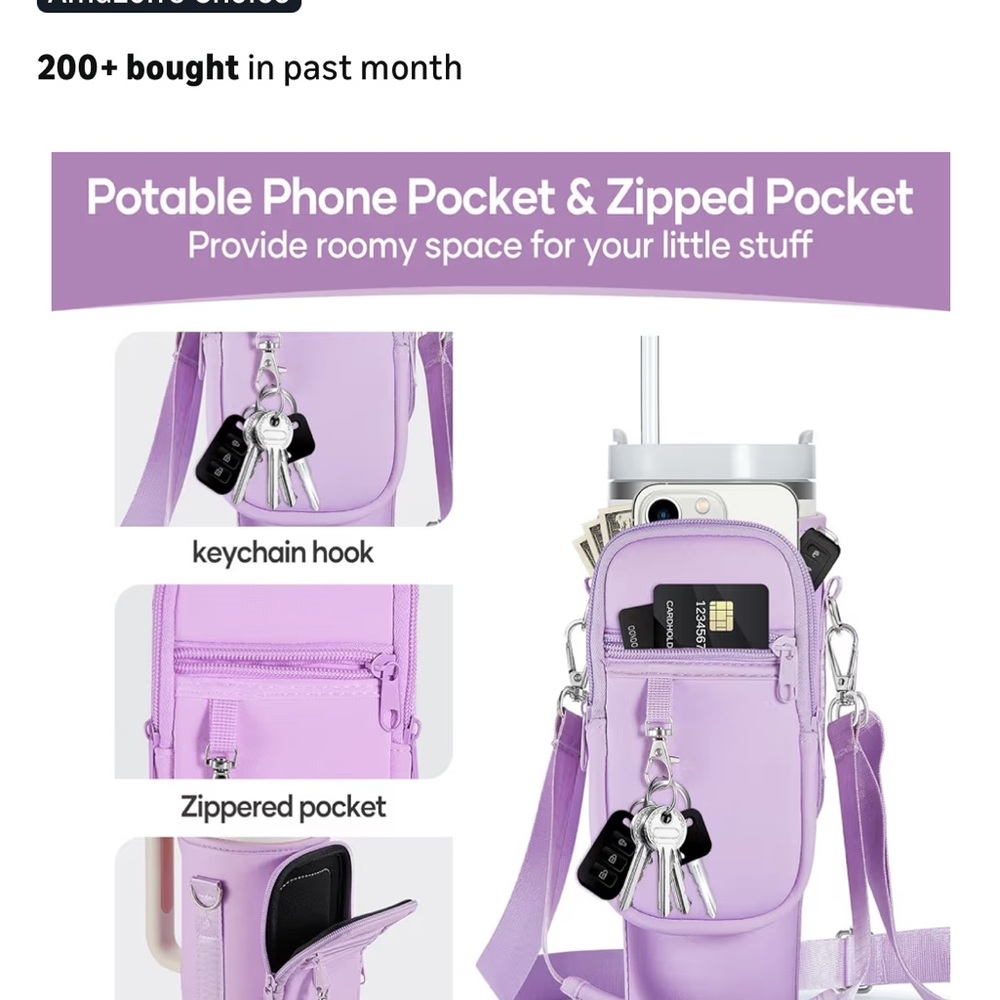Purple Bag for Stanley Cup - Picture 2 of 3